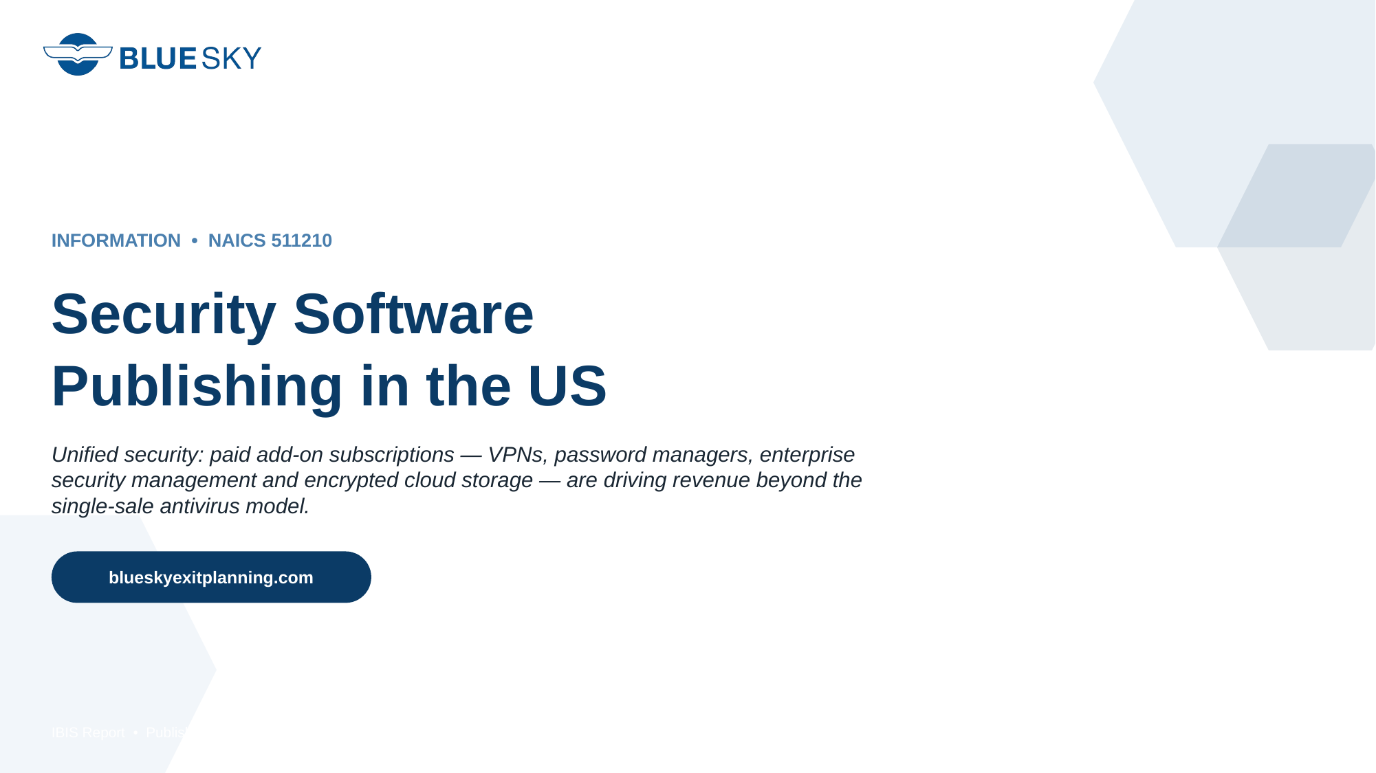 Security Software Publishing - first slide